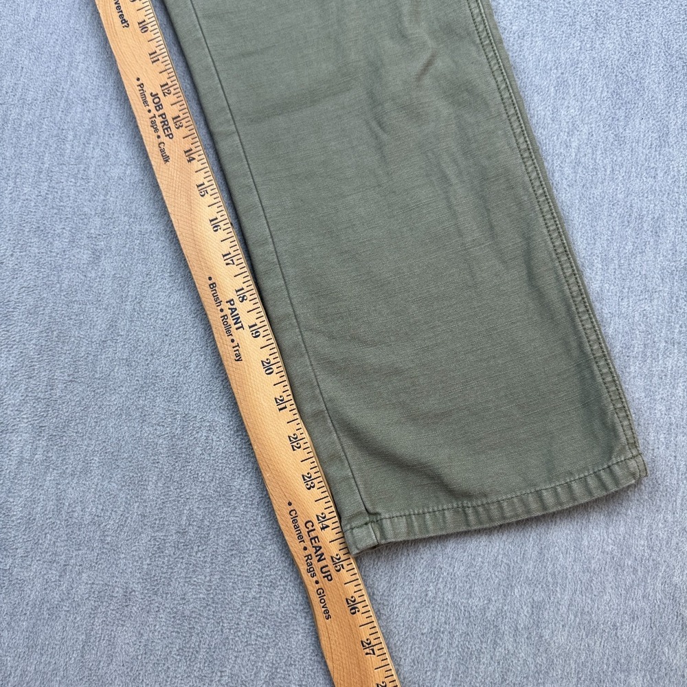 Frame Denim Pants Womens 26 Military Green Service Cropped Cargo Utility Pockets - Picture 10 of 14